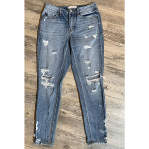 KanCan Relaxed Fit Distressed Boyfriend Jeans Sz 3/25